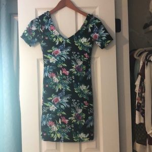 H&M Floral Bodycon Dress